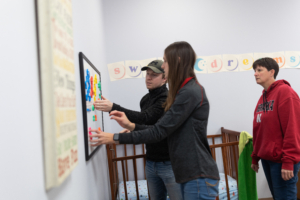 Couple doing an escape room at Encrypt in Norfolk