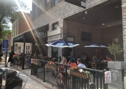 Patio dining at District Table & Tap in Downtown Norfolk River Point District