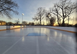 Photo of the Johnson Park ice skating rink in Norfolk