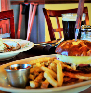 Plate of food at Black Cow Fat Pig.
