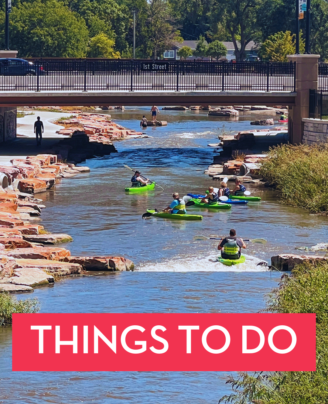 Kayaking at the North Fork Whitewater Park