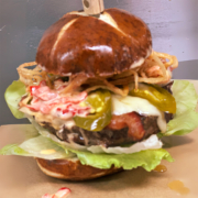 El Bandido de Mayo Burger at Black Cow Fat Pig