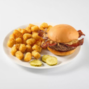 Peanut Butter and Bacon Burger at Hy-Vee West