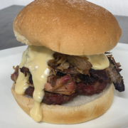 Cheesy Pork Burger at Smokin' Stans