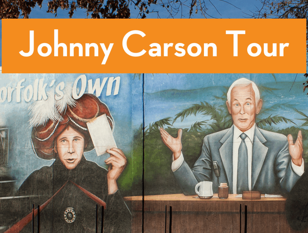 Image showing the Johnny Carson mural in Downtown Norfolk River Point District