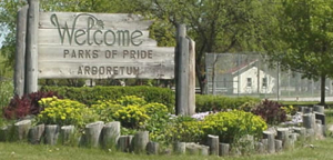 Welcome sign at the Battle Creek Baseball Field